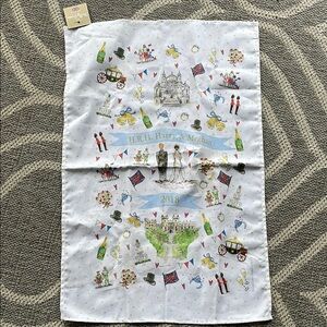 Harry & Meghan 2018 Royal Wedding cotton tea towel kitchen Sussex Duke Duchess